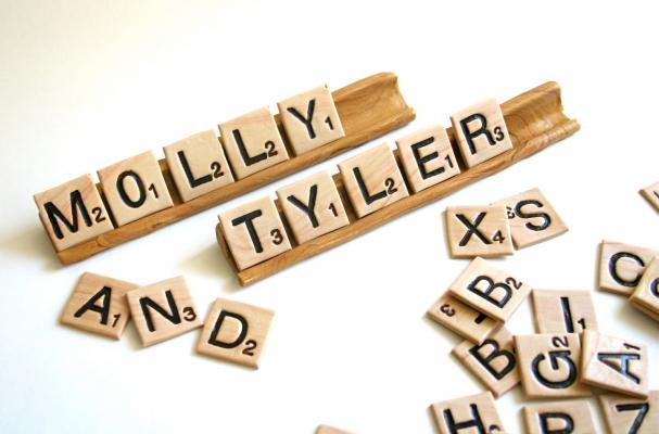 chocolate scrabble tiles