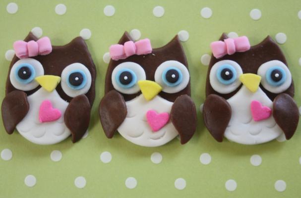 owl cupcake toppers
