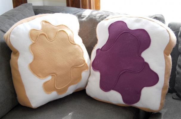 Peanut Butter and Jelly Pillows