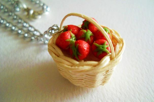 Strawberry Basket Pendant