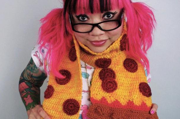 Pepperoni Pizza Scarf 