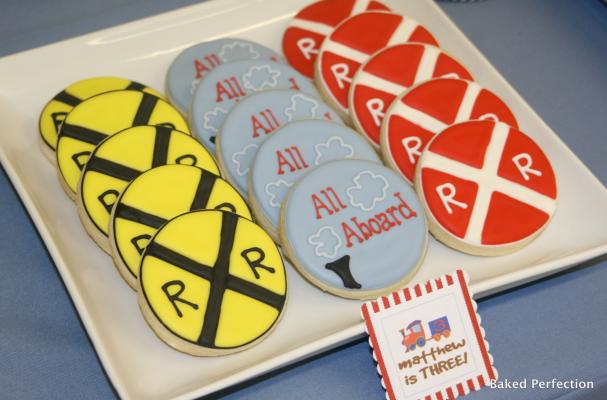 Train Theme Sugar Cookies