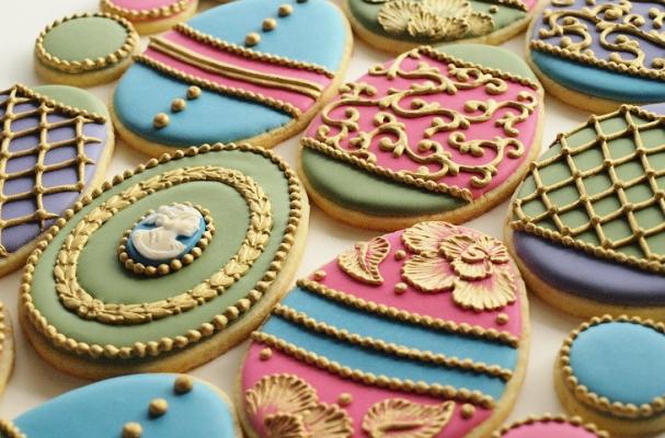 Ornate Easter Egg Cookies