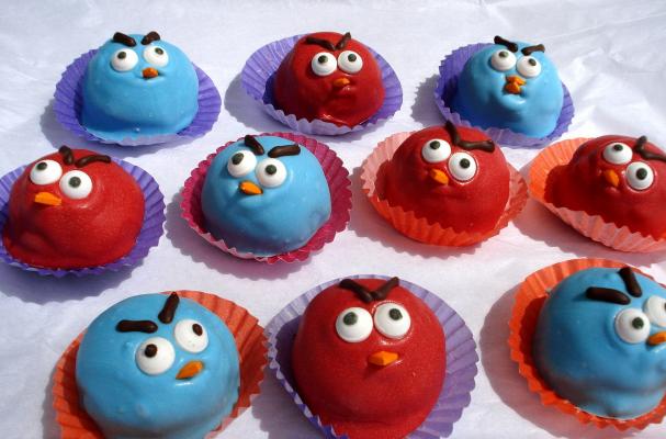 Angry Birds Cake Balls