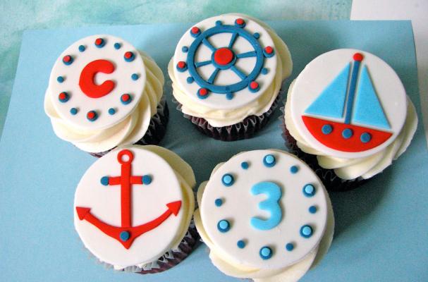 Nautical Cupcake Toppers