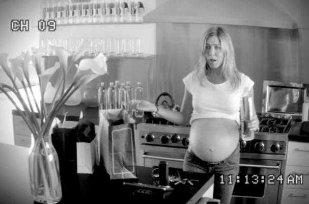 Jennifer Aniston Sports Fake Baby Bump in New SmartWater Ad