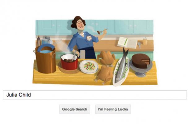 Google Doodle Honors Julia Child