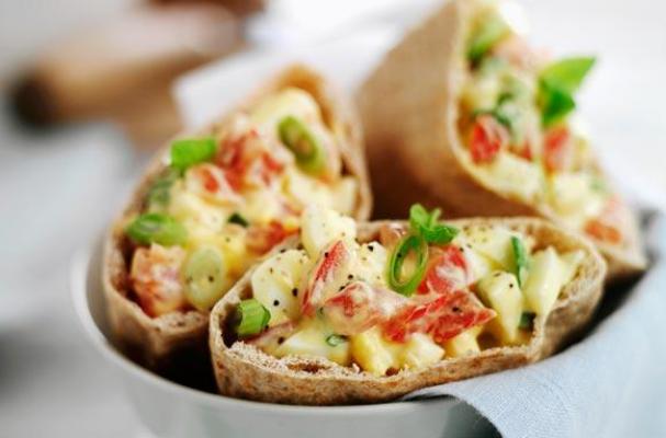 Potato and Egg Salad-Stuffed Pita Pockets