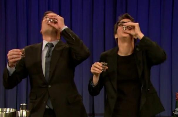 Jimmy Fallon Does Picklebacks with Rachel Maddow