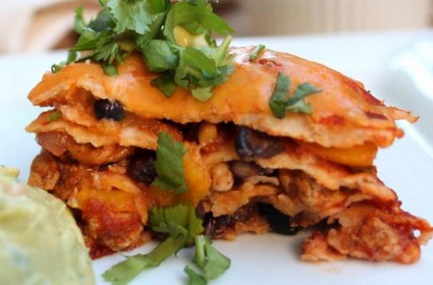 Mexican Lasagna with Chicken & Black Bean