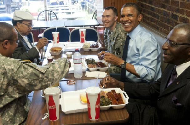 Barack Obama Dines and Dashes