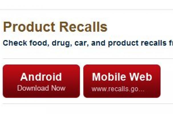 Android Food Recall App