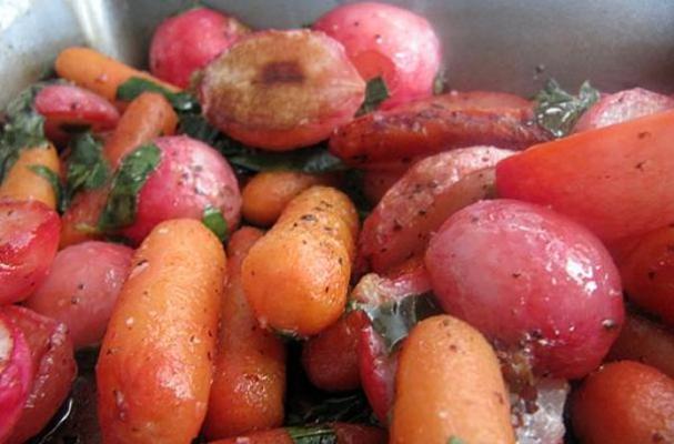 Roasted Radish and Carrot Medley