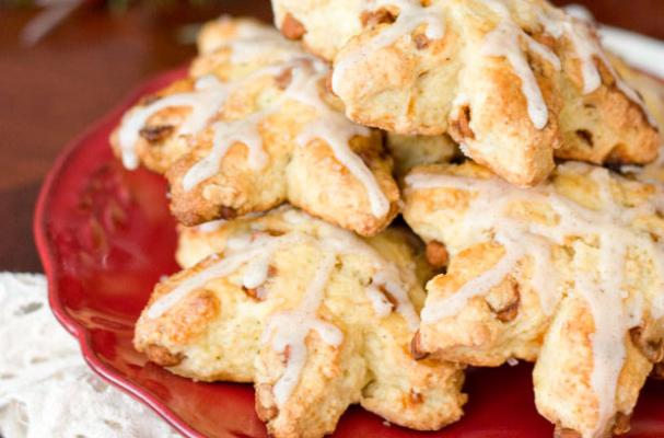 Eggnog Cinnamon Chip Scones