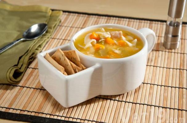 soup and crackers