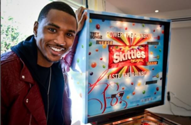 Trey Songz Gets a Skittles Pinball Machine
