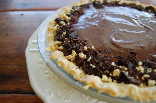 Vegan Chocolate Banana Pie