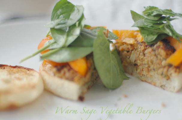 Warm Sage Vegetable Burgers