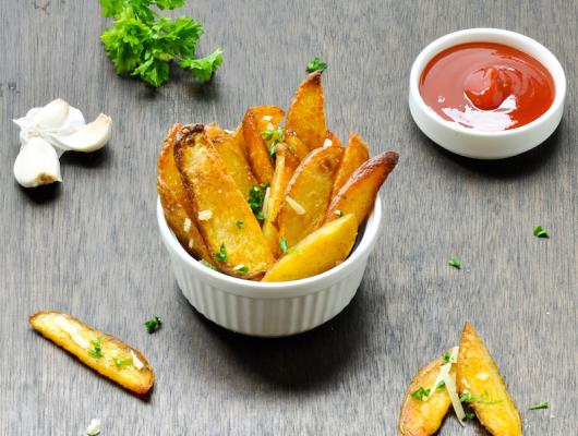 Foodista | Recipes, Cooking Tips, and Food News | Oven Baked Potato Wedges