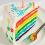 This Doodled Rainbow Birthday Cake is Edible Art