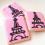 Pink Eiffel Tower Cookies