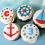 Nautical Cupcake Toppers