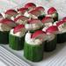 Cucumber Hors D'oeuvres Cups with Salmon Cream Cheese, Dill & Radishes 