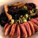 Duck breast with Cabernet jam
