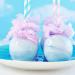 Whimsical Pastel Swirl Cotton Candy Apples
