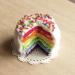 Miniature Rainbow Layered Cake