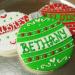 Personalized Christmas Ornament Cookies