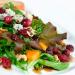 Green Salad with Pomegranate Vinaigrette and Goat Cheese